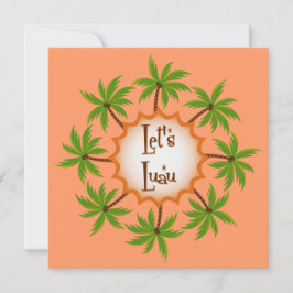 パームサークルルアウ（ハワイ式宴会）招待状 招待状