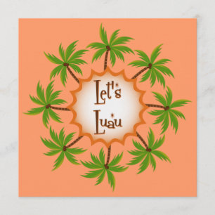 パームサークルルアウ(ハワイ式宴会)招待状 招待状