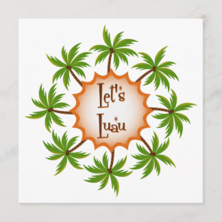 パームサークルルアウ（ハワイ式宴会）招待状 招待状