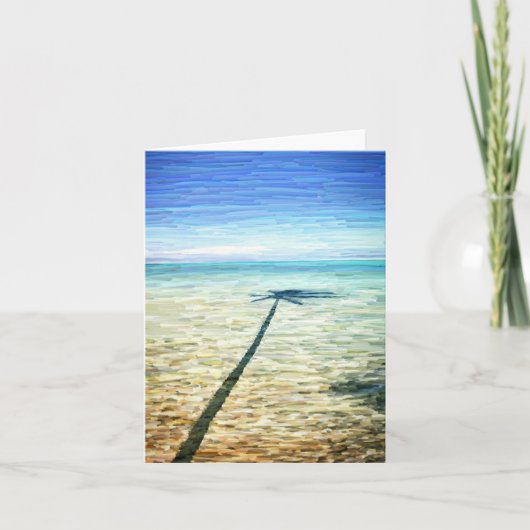 「パームシャドウ」グリーティングカード カード (正面)