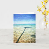 「パームシャドウ」グリーティングカード カード (黄色い花)