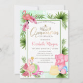 パームスイカフラミンゴエファントキンセアニラ 招待状 (正面)