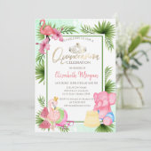 パームスイカフラミンゴエファントキンセアニラ 招待状 (スタンド正面)