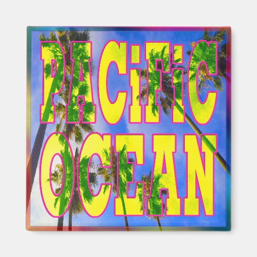 「パームスカイ:太平洋海」マグネット マグネット (正面)