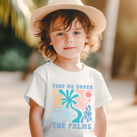 パームスキッズサマーテーマの下で私を見つける Tシャツ
