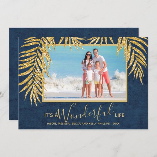 パームスクリスマスフォト シーズンカード (正面/裏面)