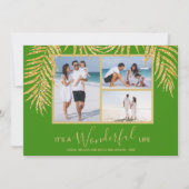 パームスフォトコラージクリスマスホリデーカード シーズンカード (正面)