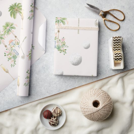 パームスプリングスでのPar-Tee | ゴルフ女子会 ラッピングペーパー (クラフト)