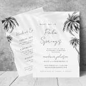 パームスプリングスで私に会おう！独身最後の週末 招待状