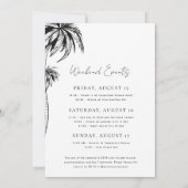 パームスプリングスで私に会おう！独身最後の週末 招待状 (裏面)