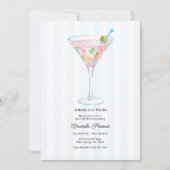 パームスプリングスのバチェラーetteパーティー Bride in a Tini Bit 招待状 (正面)