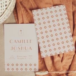 パームスプリングスのレトロウェディング 招待状