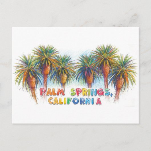 パームスプリングスカリフォルニア ポストカード (正面)