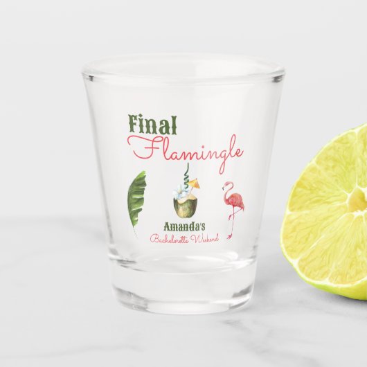 パームスプリングスラストフレミングル独身最後のパーティー ショットグラス (正面)