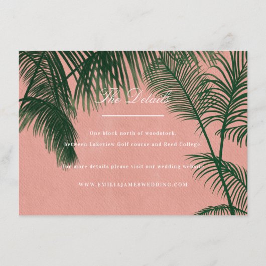 パームスプリングス方向カード エンクロージャーカード (正面)