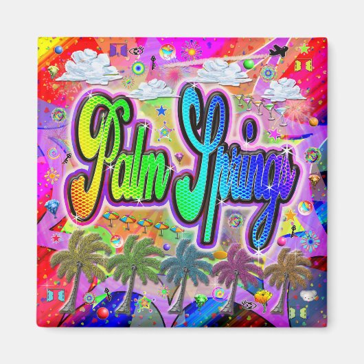 パームスプリングス ビスタ エクスプレス マグネット (正面)