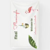 パームスプリングス ラスト フラミンゴ Bachelorette Party 横断幕 (縦)