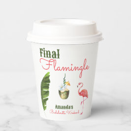 パームスプリングス ラスト フラミンゴ Bachelorette Party 紙コップ
