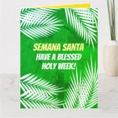 パームスペインのサンデー、聖週間、復活祭 カード (正面)
