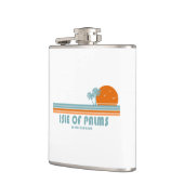 パームズアイルサウスカロライナ州サンパームツリーズ フラスク (左)