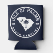 パームズアイルサウスカロライナ州旗のマップ海軍 缶クーラー (裏面)
