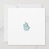 パームズアクア • プレッティーコーストモダンウェディング 招待状 (裏面)