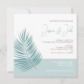 パームズアクア • プレッティーコーストモダンウェディング 招待状 (正面)