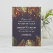 パームズアンドストリングライトビーチリハーサルディナー 招待状 (スタンド正面)