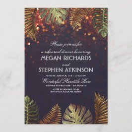 パームズアンドストリングライトビーチリハーサルディナー 招待状