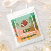 パームズアンドフットボールアップライトパーティー フェイバーバッグ (クリップ留めされた状態)