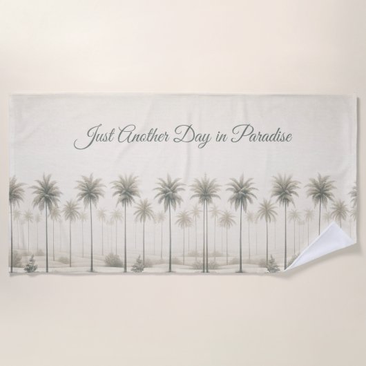 パームズインマイアミ ビーチタオル (正面)
