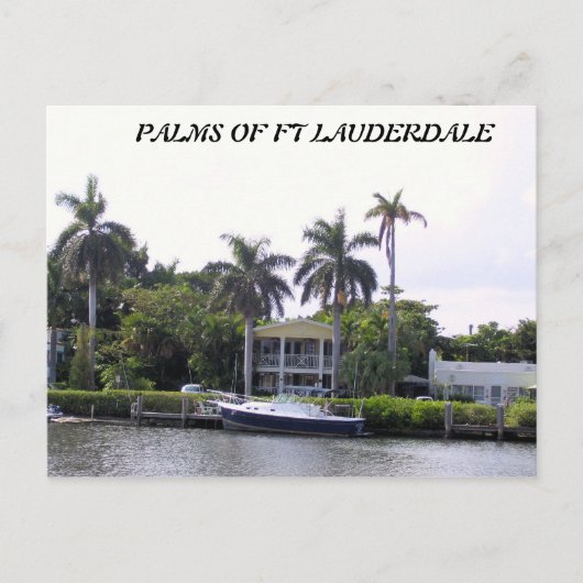 パームズオブフォートローダーデール ポストカード (正面)