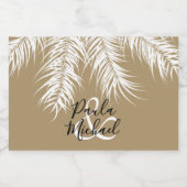 パームズオンダーク金ゴールドミニ スパークリングワインラベル (シングルラベル)