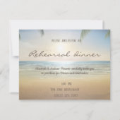 パームズサンセットビーチリハーサルディナー 招待状 (正面)