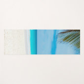 パームズシーサンドブルースカイフィットネスエレガントテンプレート ヨガマット (正面(横))