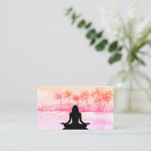 *~*パームズシー海マインドフルネスメディテーションヨガ 名刺 (スタンド正面)