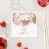 パームズトロピカルボホベイビーシャワー/ブライダルシャワー スタンダードカクテルナプキン (インサイチュ)