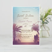 パームズビーチサーフボードスウィート16パーティー 招待状 (スタンド正面)