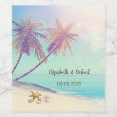 パームズビーチシーシェル ワインラベル (シングルラベル)