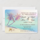 パームズビーチシーシェ結婚ルス 招待状 (正面)