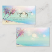 パームズビーチ シェル ウェディングレジストリー エンクロージャーカード (正面/裏面)
