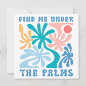 パームズファミリー懇親会で私を見つける 招待状 (正面)