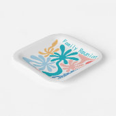 パームズファミリー懇親会夏の下で私を見つける ペーパープレート (傾斜あり)