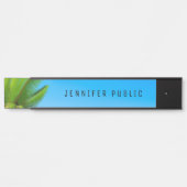 パームズブルースカイモダン自然テンプレートトレンディーロン サインプレート (正面)