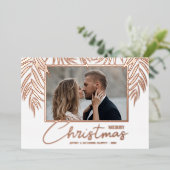 パームズメリークリスマスフォト 箔シーズンカード (立ち正面)