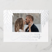 パームズメリークリスマスフォト 箔シーズンカード (正面)