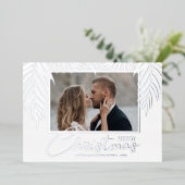 パームズメリークリスマスフォト 箔シーズンカード (立ち正面)