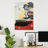 パームズモーターホテルプリント ポスター (ホームオフィス)