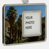 パームズ失ったオアシスIアットジョシュアツリーナショナルパーク シルバープレートフレームオーナメント (右)