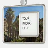 パームズ失ったオアシスIアットジョシュアツリーナショナルパーク シルバープレートフレームオーナメント (左)